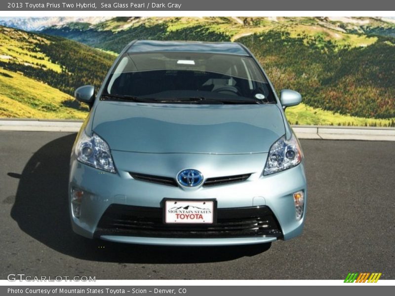 Sea Glass Pearl / Dark Gray 2013 Toyota Prius Two Hybrid