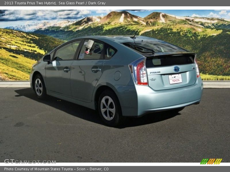 Sea Glass Pearl / Dark Gray 2013 Toyota Prius Two Hybrid