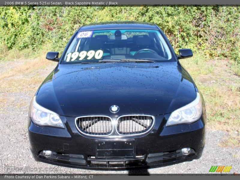 Black Sapphire Metallic / Black 2006 BMW 5 Series 525xi Sedan