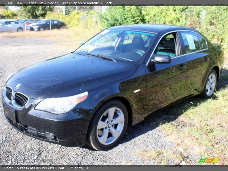 Black Sapphire Metallic / Black 2006 BMW 5 Series 525xi Sedan