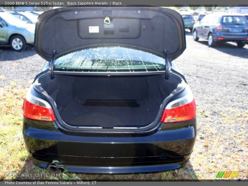 Black Sapphire Metallic / Black 2006 BMW 5 Series 525xi Sedan