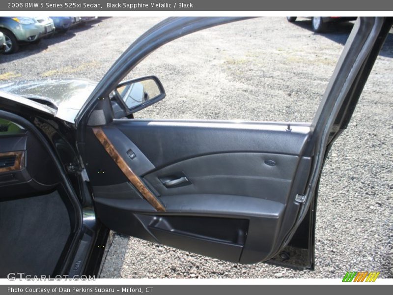 Black Sapphire Metallic / Black 2006 BMW 5 Series 525xi Sedan