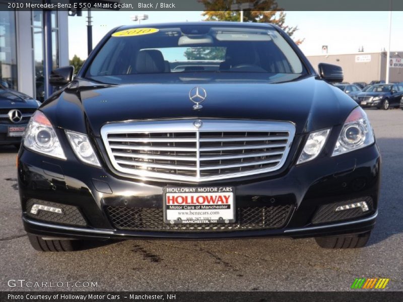 Black / Black 2010 Mercedes-Benz E 550 4Matic Sedan