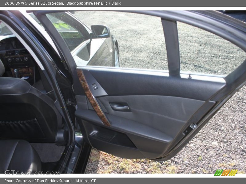 Black Sapphire Metallic / Black 2006 BMW 5 Series 525xi Sedan