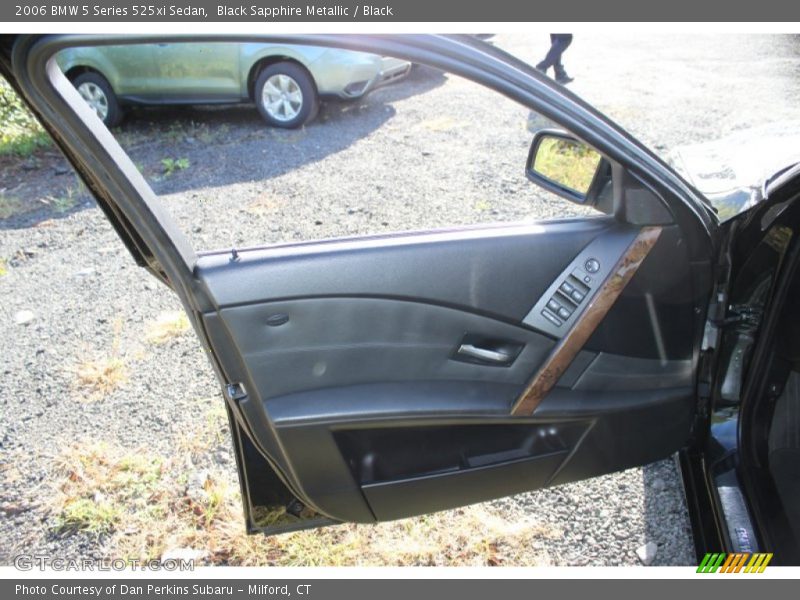 Black Sapphire Metallic / Black 2006 BMW 5 Series 525xi Sedan