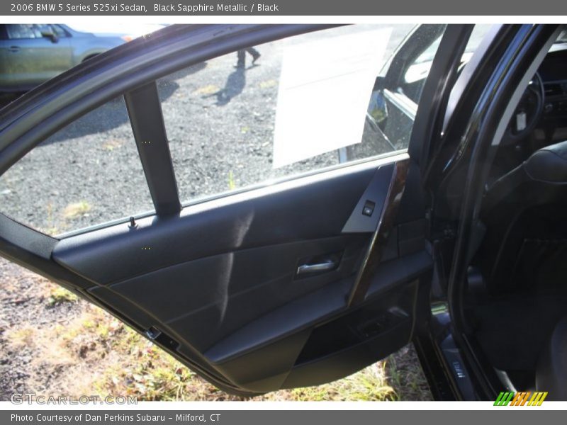 Black Sapphire Metallic / Black 2006 BMW 5 Series 525xi Sedan