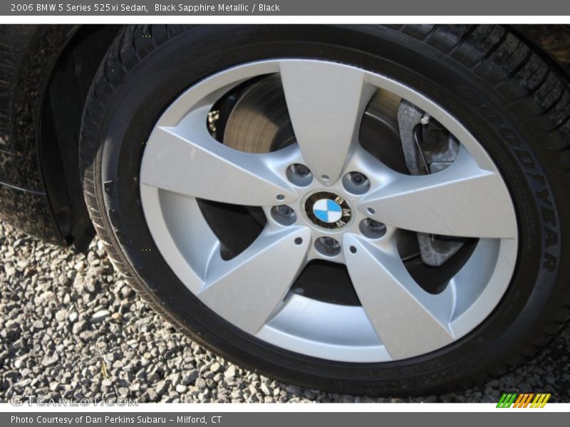 Black Sapphire Metallic / Black 2006 BMW 5 Series 525xi Sedan