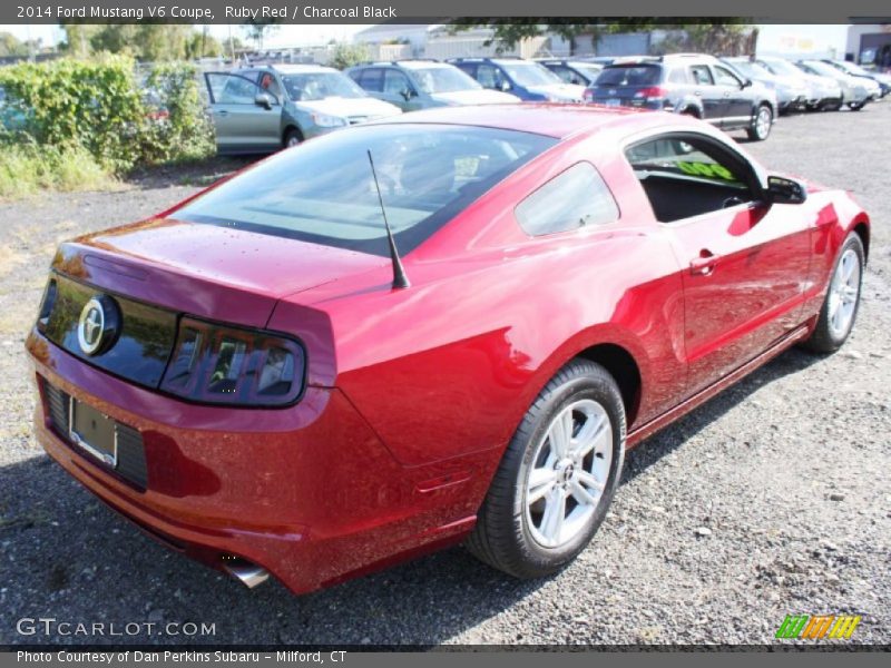 Ruby Red / Charcoal Black 2014 Ford Mustang V6 Coupe