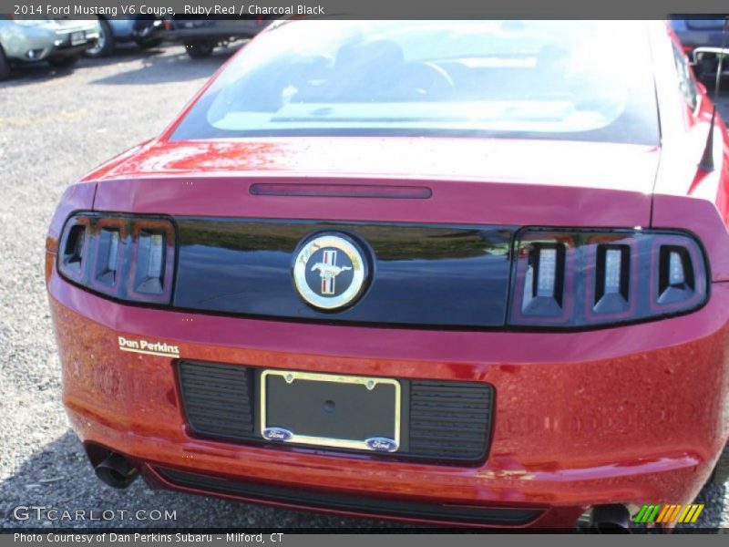 Ruby Red / Charcoal Black 2014 Ford Mustang V6 Coupe