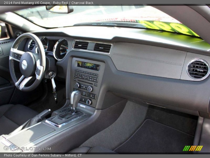 Ruby Red / Charcoal Black 2014 Ford Mustang V6 Coupe
