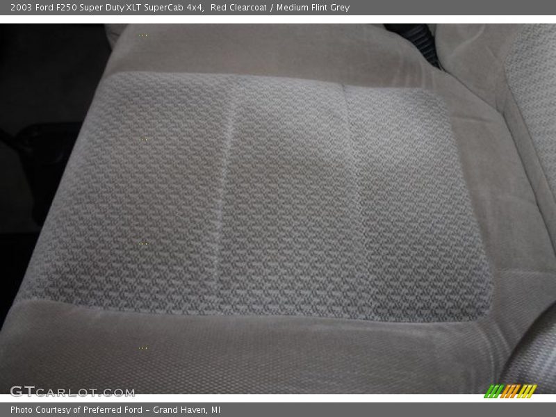 Red Clearcoat / Medium Flint Grey 2003 Ford F250 Super Duty XLT SuperCab 4x4