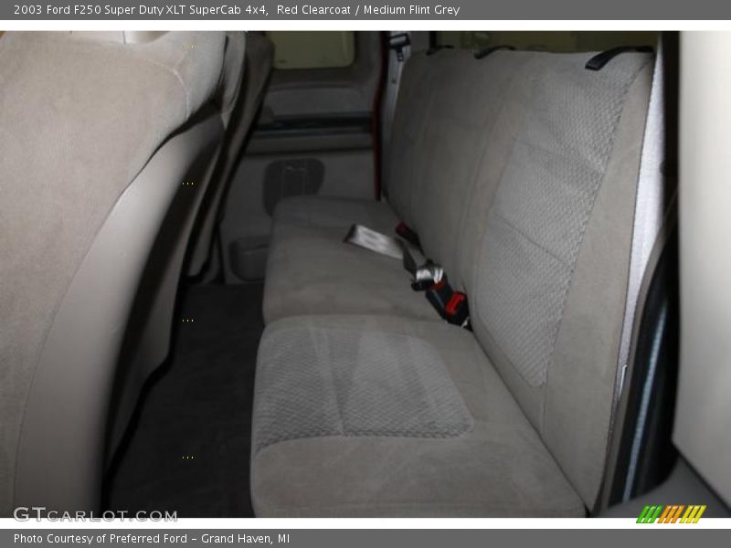 Red Clearcoat / Medium Flint Grey 2003 Ford F250 Super Duty XLT SuperCab 4x4