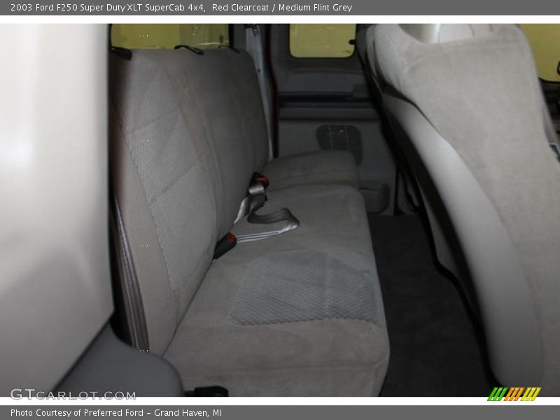 Red Clearcoat / Medium Flint Grey 2003 Ford F250 Super Duty XLT SuperCab 4x4