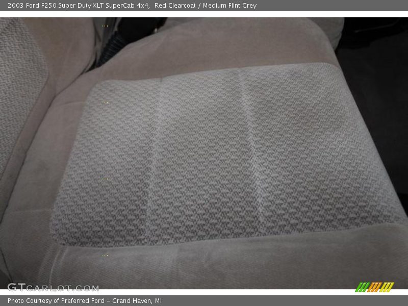 Red Clearcoat / Medium Flint Grey 2003 Ford F250 Super Duty XLT SuperCab 4x4