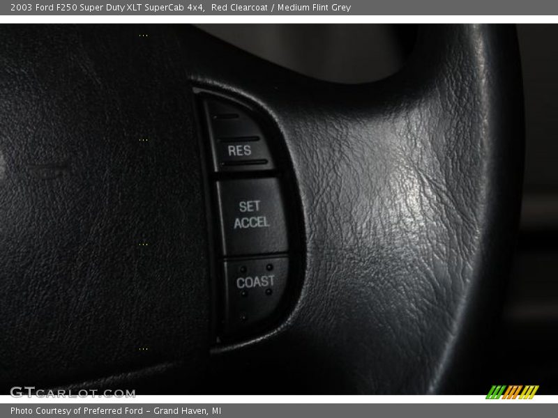 Red Clearcoat / Medium Flint Grey 2003 Ford F250 Super Duty XLT SuperCab 4x4
