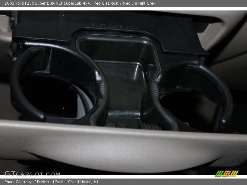 Red Clearcoat / Medium Flint Grey 2003 Ford F250 Super Duty XLT SuperCab 4x4