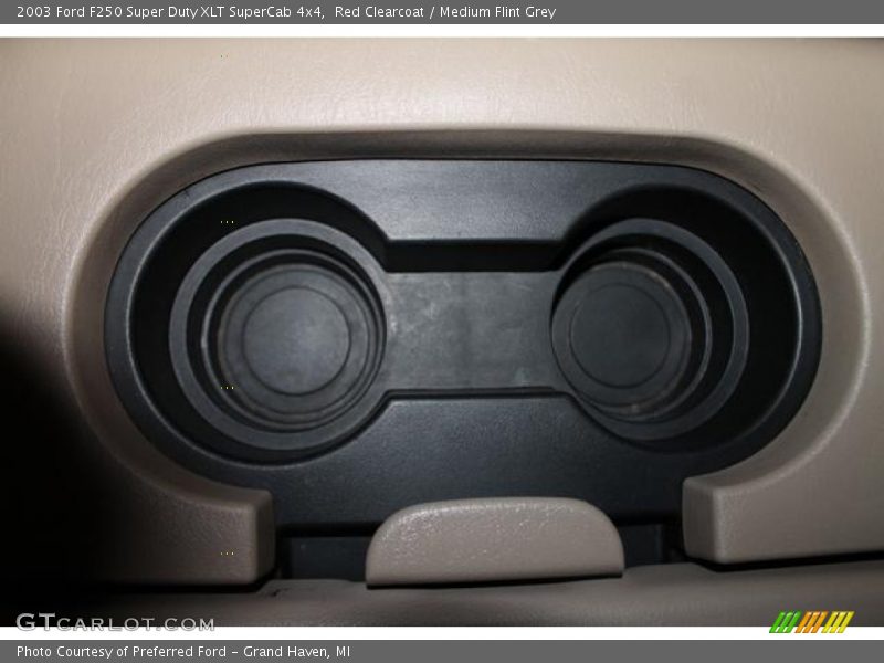 Red Clearcoat / Medium Flint Grey 2003 Ford F250 Super Duty XLT SuperCab 4x4