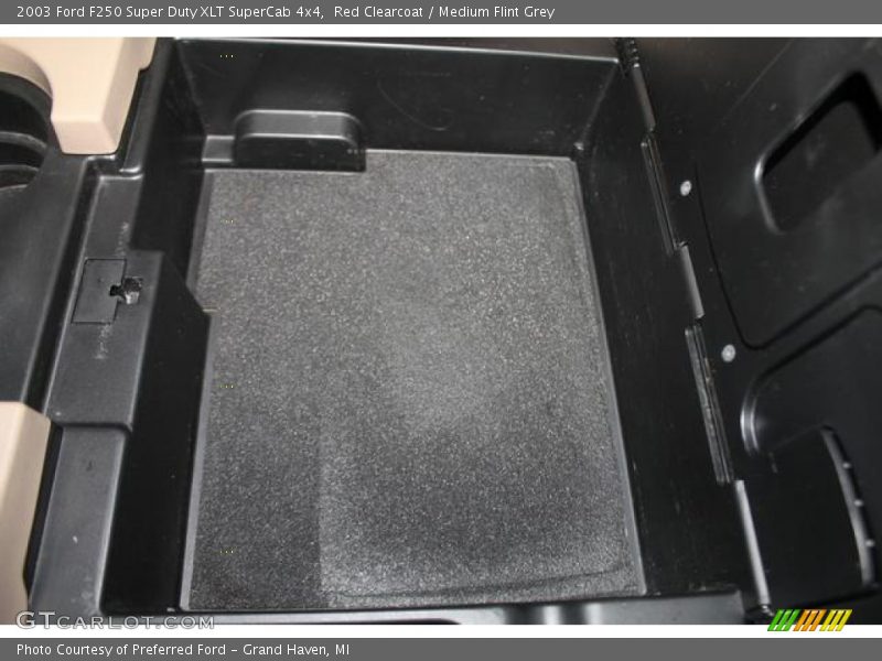 Red Clearcoat / Medium Flint Grey 2003 Ford F250 Super Duty XLT SuperCab 4x4