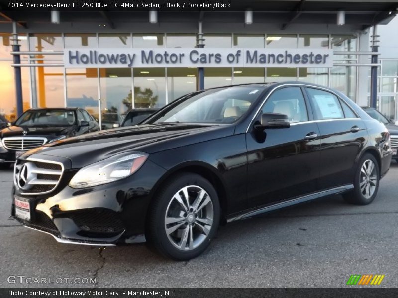 Black / Porcelain/Black 2014 Mercedes-Benz E E250 BlueTEC 4Matic Sedan