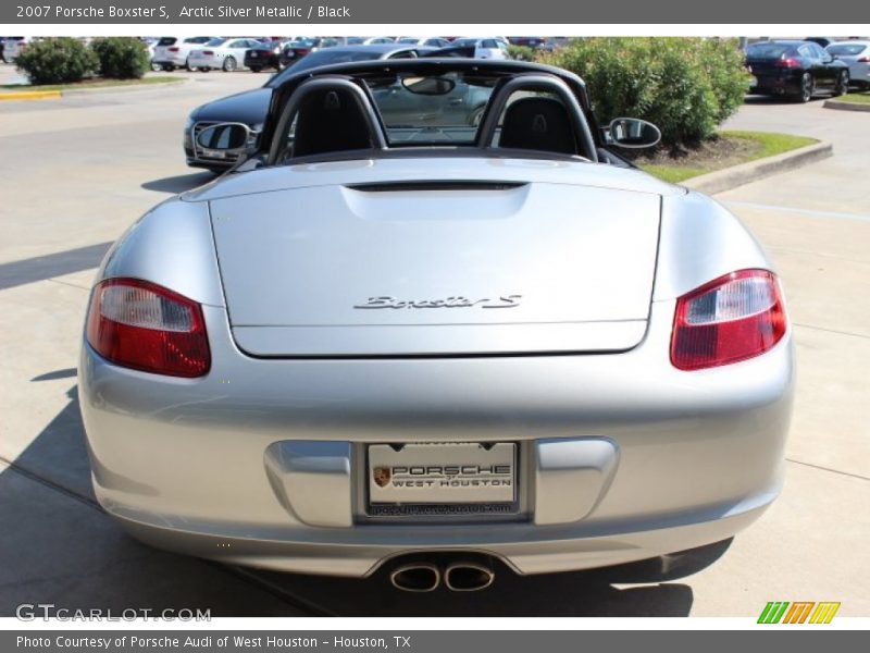 Arctic Silver Metallic / Black 2007 Porsche Boxster S