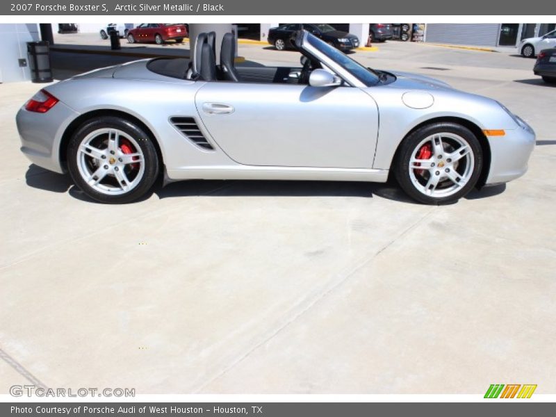 Arctic Silver Metallic / Black 2007 Porsche Boxster S