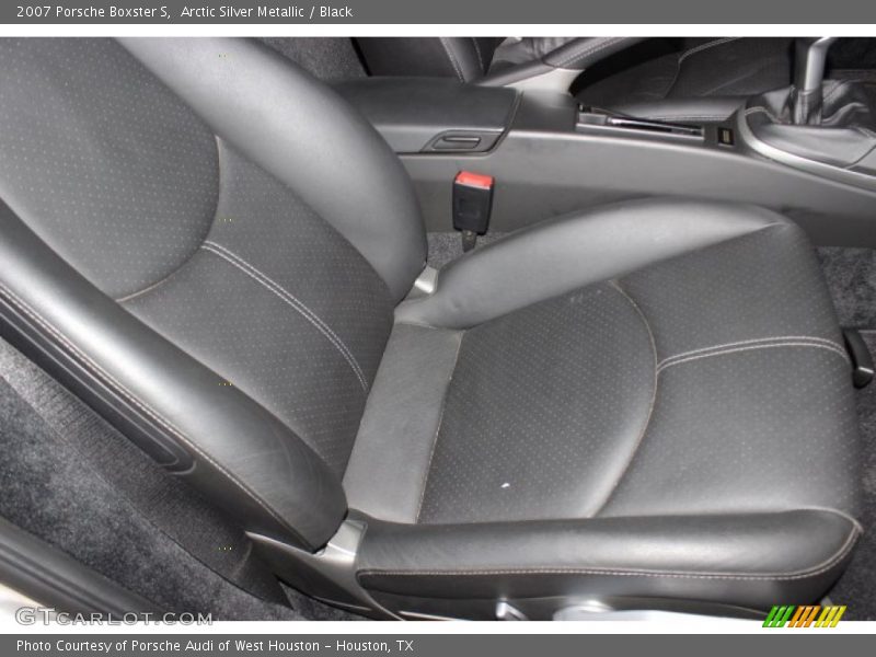 Arctic Silver Metallic / Black 2007 Porsche Boxster S