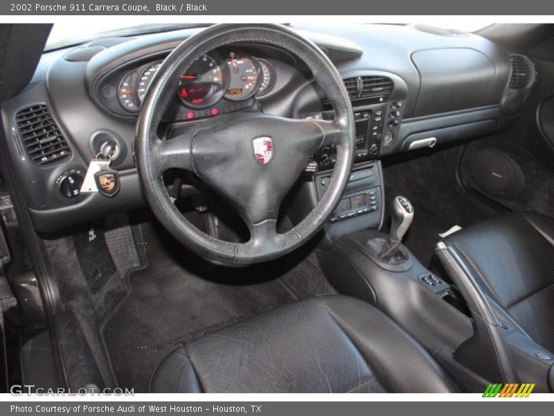 Black / Black 2002 Porsche 911 Carrera Coupe