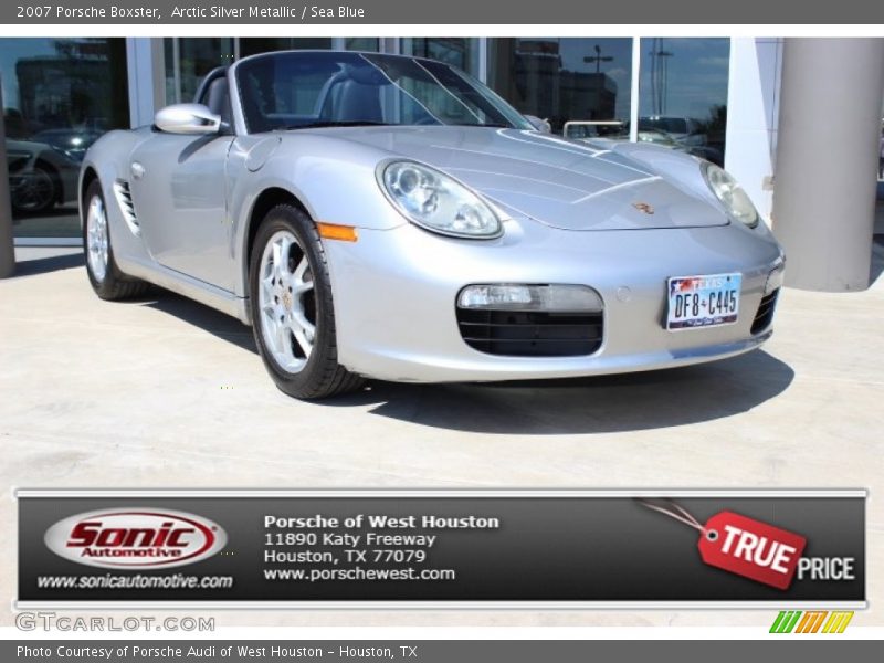 Arctic Silver Metallic / Sea Blue 2007 Porsche Boxster