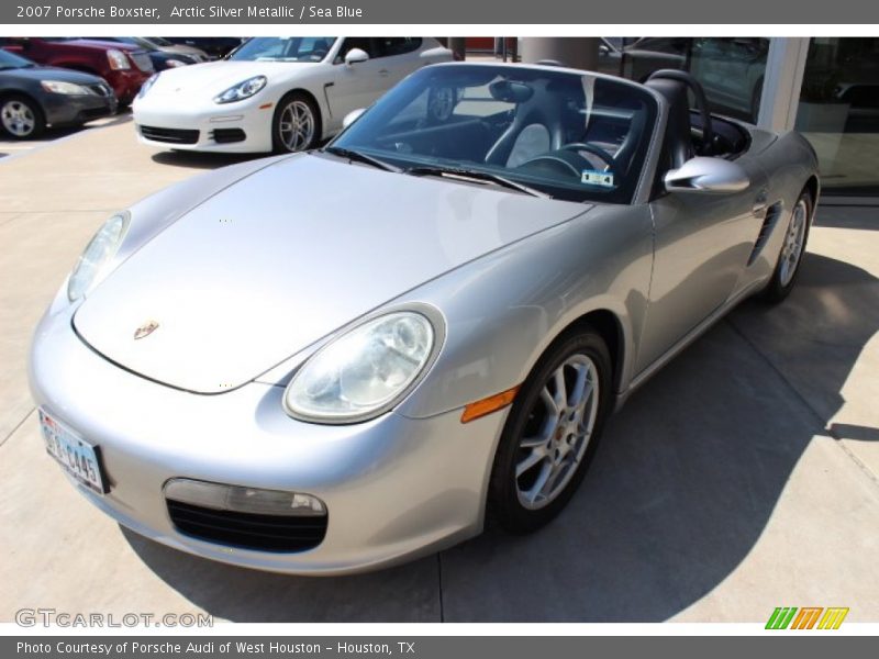 Arctic Silver Metallic / Sea Blue 2007 Porsche Boxster