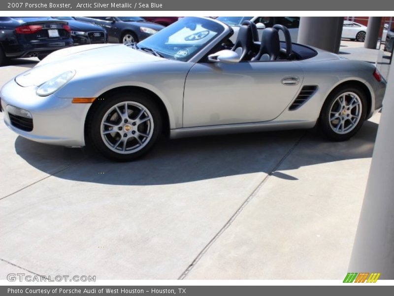 Arctic Silver Metallic / Sea Blue 2007 Porsche Boxster