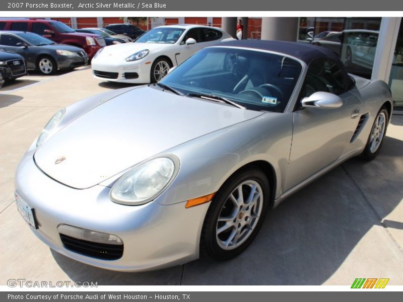 Arctic Silver Metallic / Sea Blue 2007 Porsche Boxster