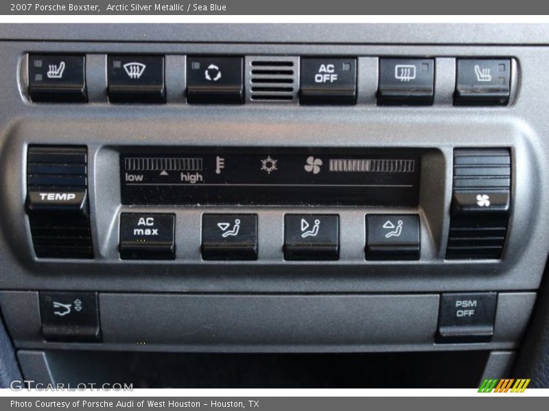 Controls of 2007 Boxster 