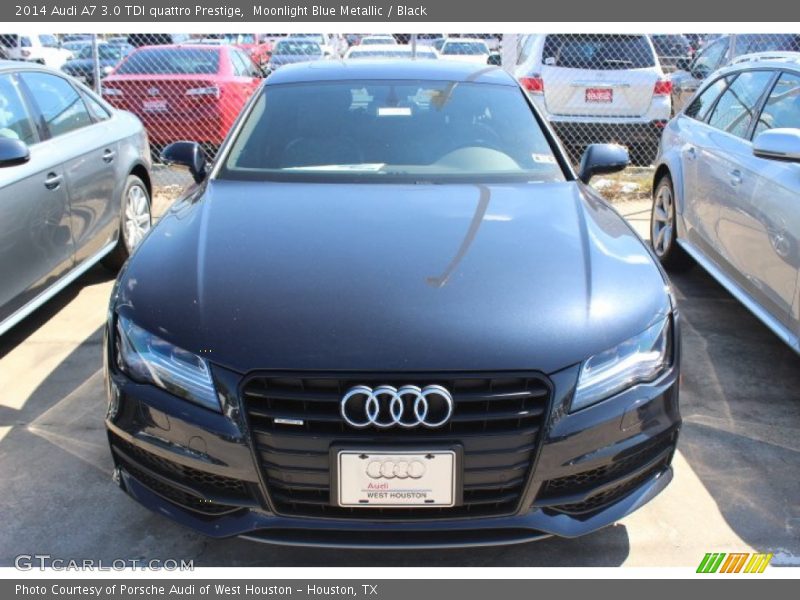 Moonlight Blue Metallic / Black 2014 Audi A7 3.0 TDI quattro Prestige