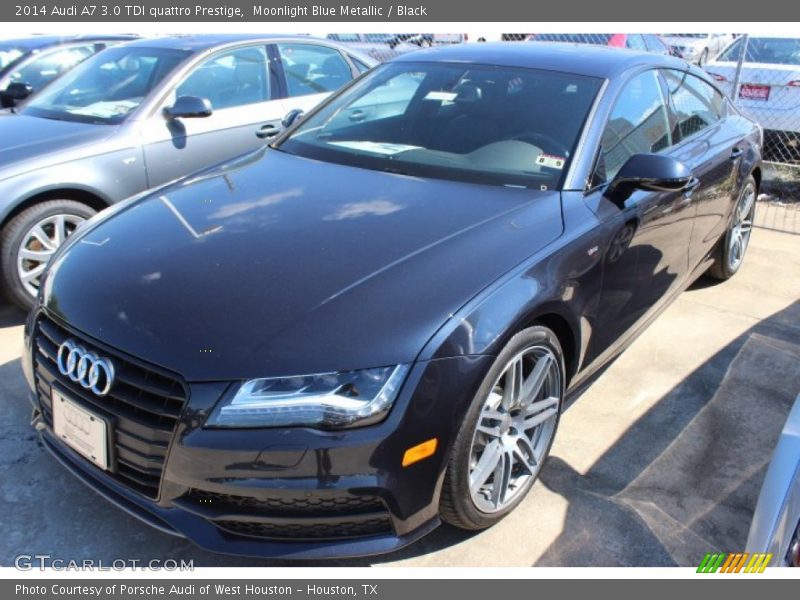 Moonlight Blue Metallic / Black 2014 Audi A7 3.0 TDI quattro Prestige