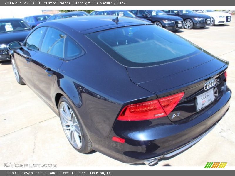 Moonlight Blue Metallic / Black 2014 Audi A7 3.0 TDI quattro Prestige
