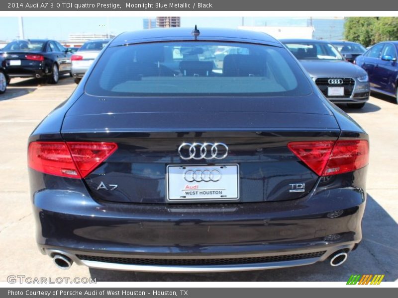 Moonlight Blue Metallic / Black 2014 Audi A7 3.0 TDI quattro Prestige