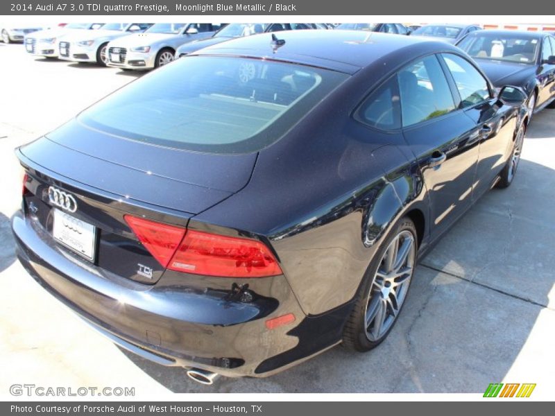 Moonlight Blue Metallic / Black 2014 Audi A7 3.0 TDI quattro Prestige