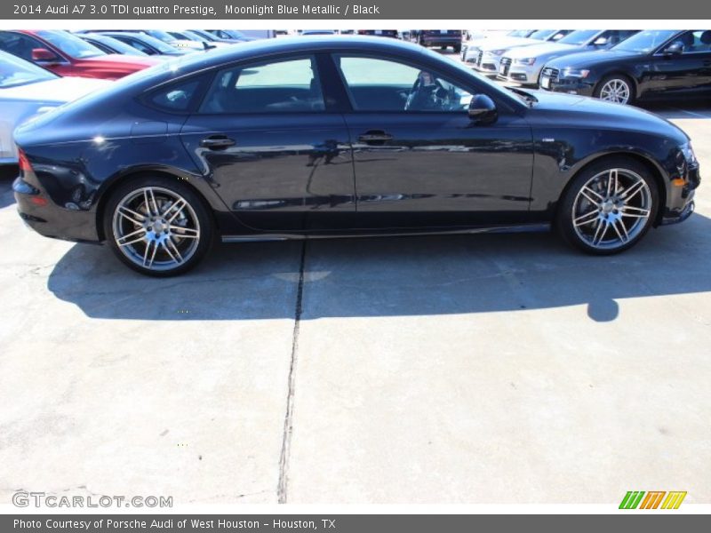 Moonlight Blue Metallic / Black 2014 Audi A7 3.0 TDI quattro Prestige