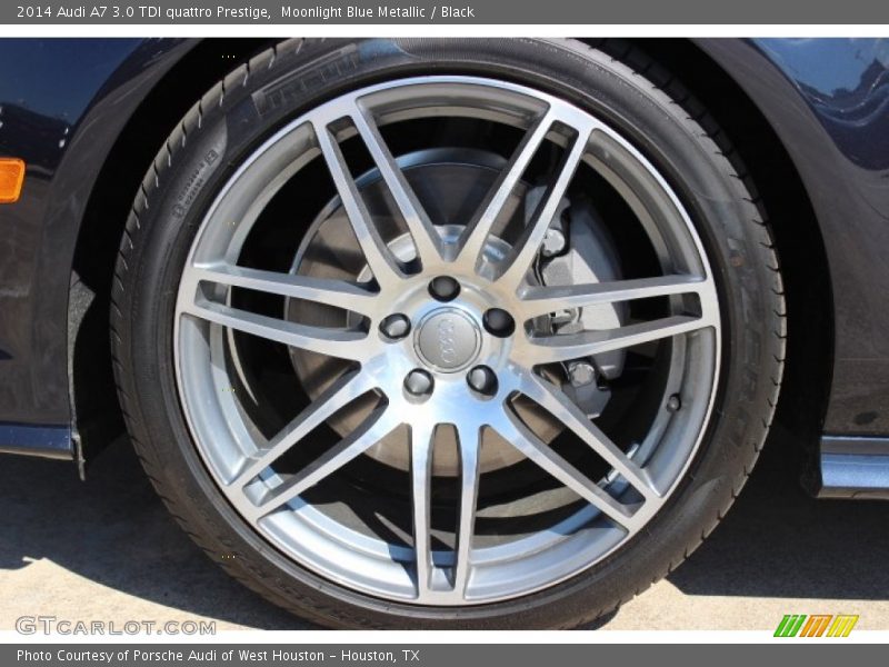 Moonlight Blue Metallic / Black 2014 Audi A7 3.0 TDI quattro Prestige