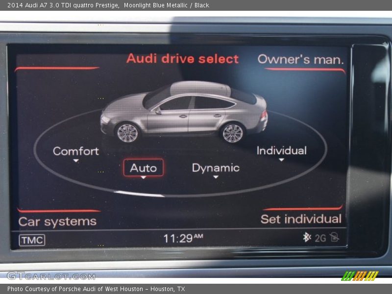 Moonlight Blue Metallic / Black 2014 Audi A7 3.0 TDI quattro Prestige