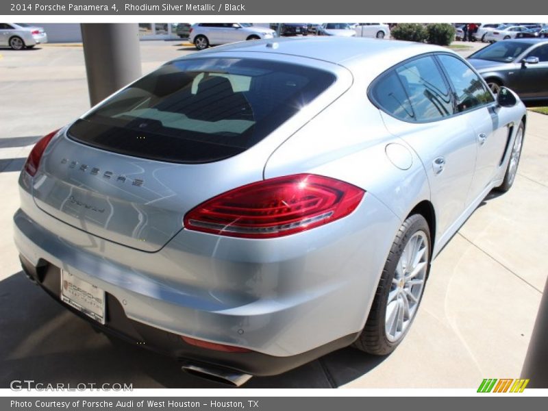 Rhodium Silver Metallic / Black 2014 Porsche Panamera 4