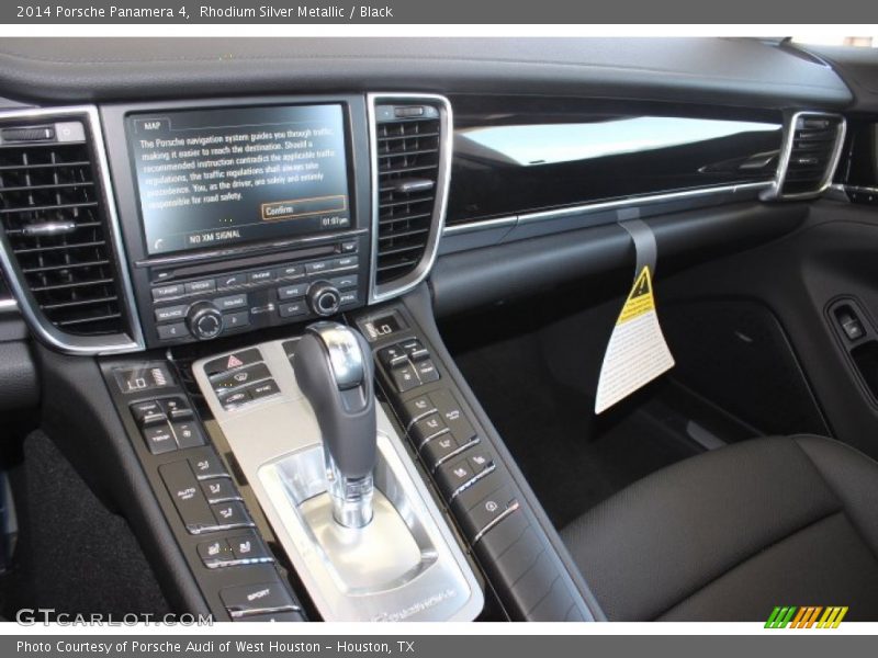 Rhodium Silver Metallic / Black 2014 Porsche Panamera 4