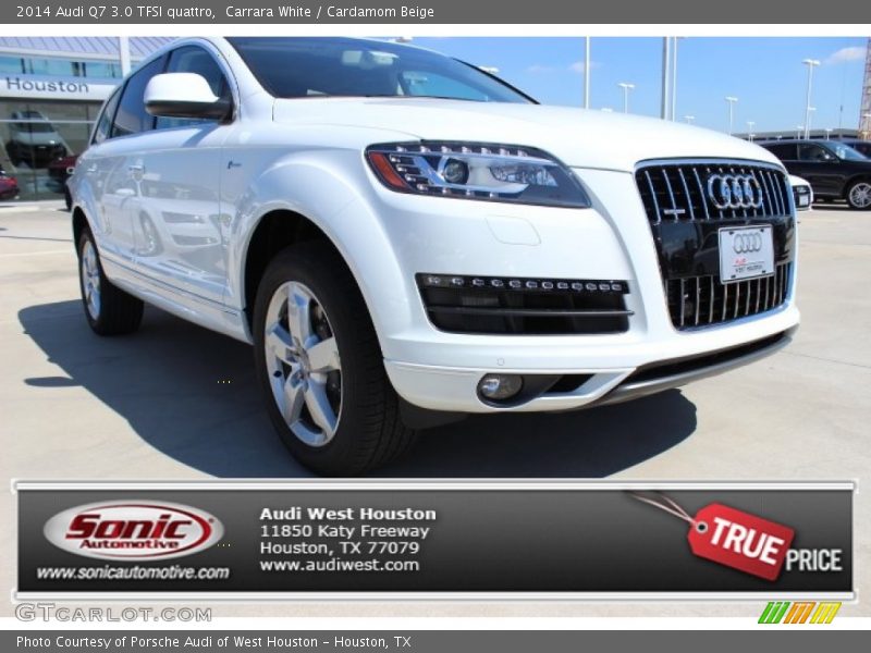 Carrara White / Cardamom Beige 2014 Audi Q7 3.0 TFSI quattro