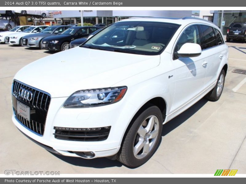Carrara White / Cardamom Beige 2014 Audi Q7 3.0 TFSI quattro