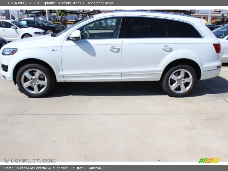 Carrara White / Cardamom Beige 2014 Audi Q7 3.0 TFSI quattro