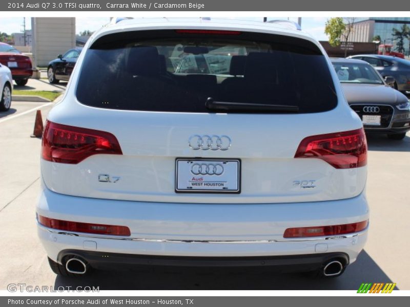 Carrara White / Cardamom Beige 2014 Audi Q7 3.0 TFSI quattro