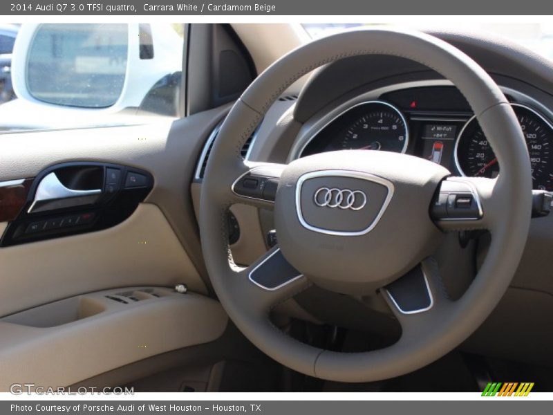 Carrara White / Cardamom Beige 2014 Audi Q7 3.0 TFSI quattro