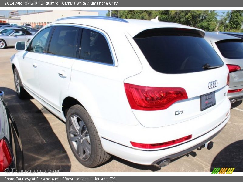 Carrara White / Limestone Gray 2014 Audi Q7 3.0 TDI quattro