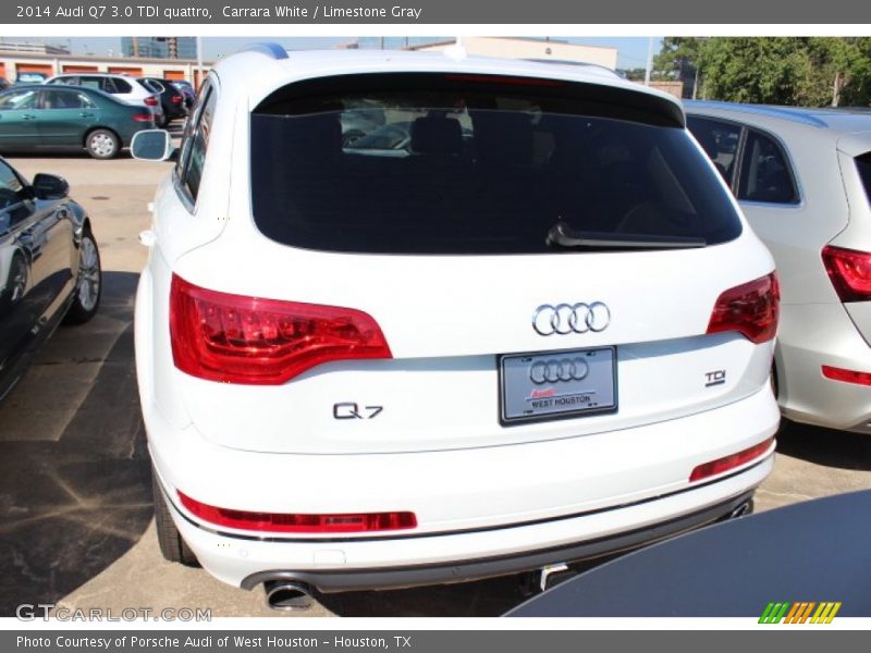 Carrara White / Limestone Gray 2014 Audi Q7 3.0 TDI quattro