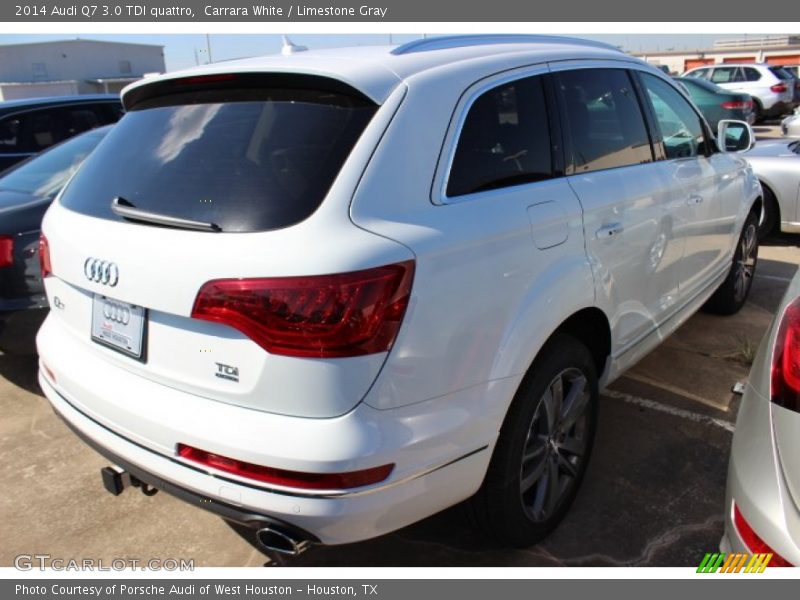 Carrara White / Limestone Gray 2014 Audi Q7 3.0 TDI quattro